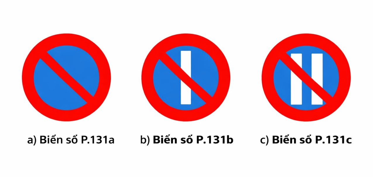 3 loại biển cấm đỗ xe